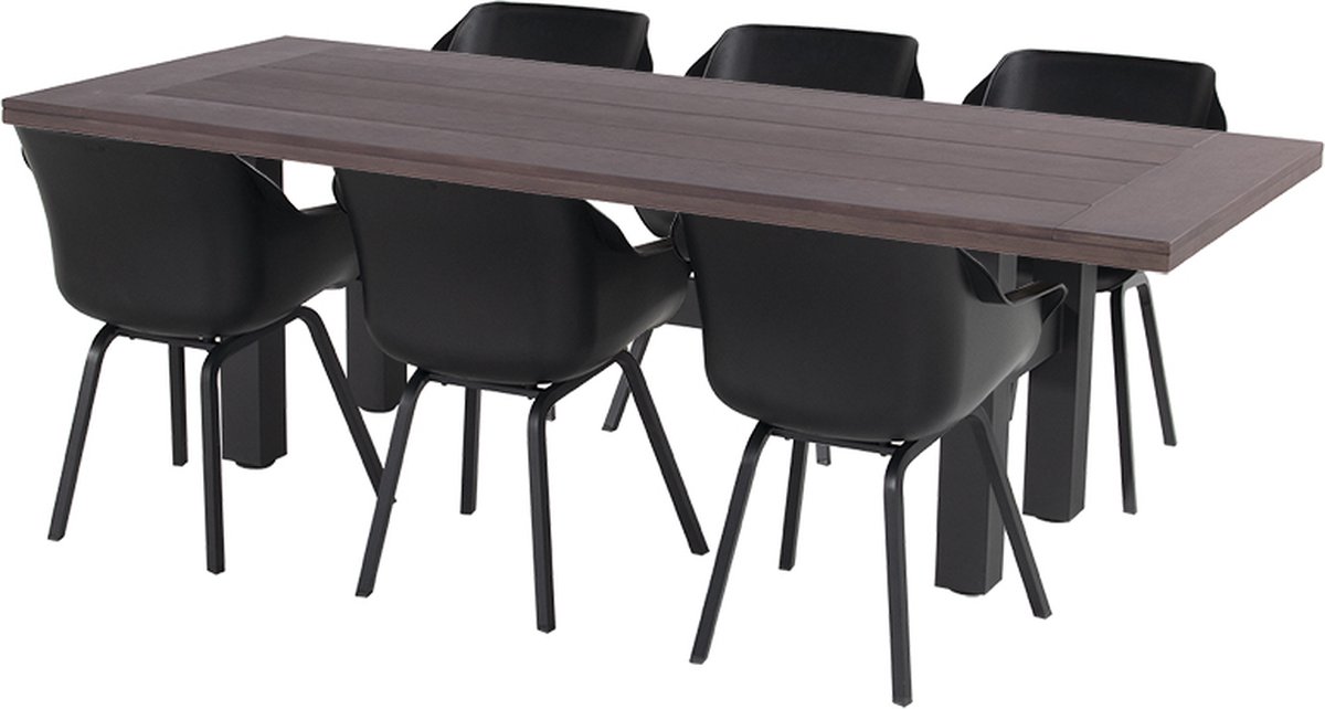 Hartman Sophie Element dining fauteuil baquet - Noir carbone