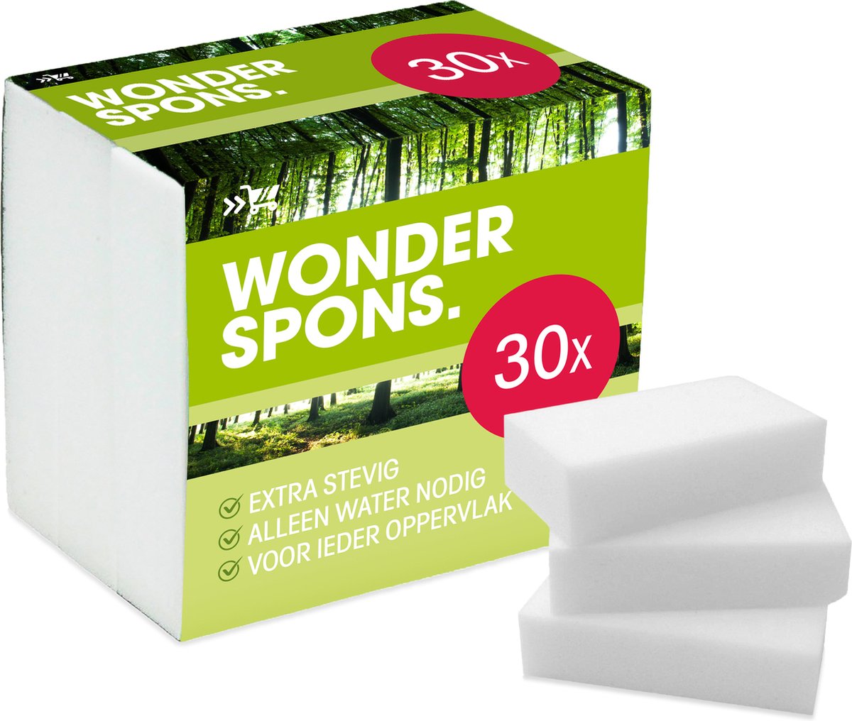 Spons 24x Wonderspons |Schoonmaakspons | FCS | Melamine Spons | Magic Sponge ...