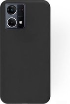 Casemania Hoesje Geschikt voor Oppo Reno 7 4G Zwart - Siliconen Back Cover