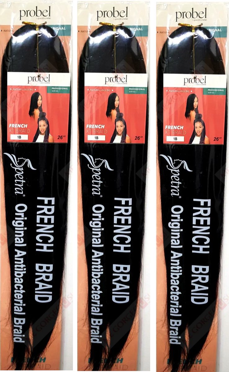 Probel - French Braid Color 1B (3 Pack)