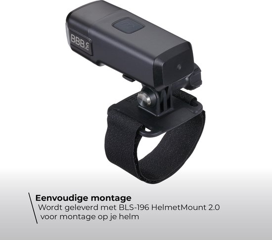 BBB Cycling Adventure Strike 600 Helmlamp - Fietslamp voor Helm - Fietsverlichting Mountainbike - USB Oplaadbaar - 600 Lumen - Lange Accuduur - BLS-162 — afbeelding 5