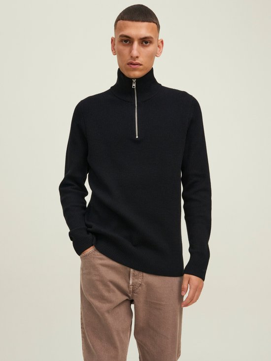 JACK & JONES Perfect knit half zip slim fit, heren schipperstrui