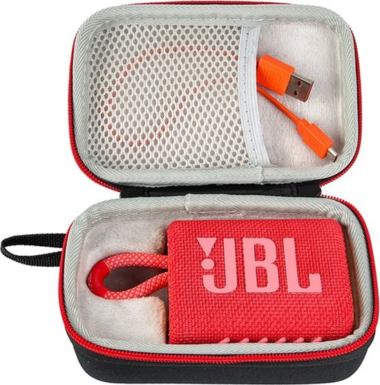 Hard Cover Carry Case geschikt voor JBL Go 3 Wireless Bluetooth Speaker Hoesje Opberghoes Sleeve Beschermhoes Tas Hoes Opbergtas Etui Draagtas Zwart van Navaris — afbeelding 2