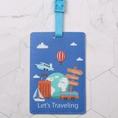 DW4Trading Kofferlabel - Reislabel - Bagage label - Let's travelling