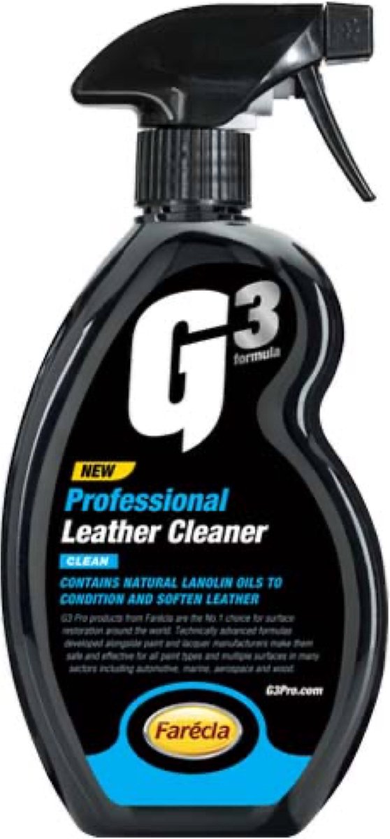 G3 Professional Leather Cleaner I 500ML I Bevat voedende oliën I Originele leather geur