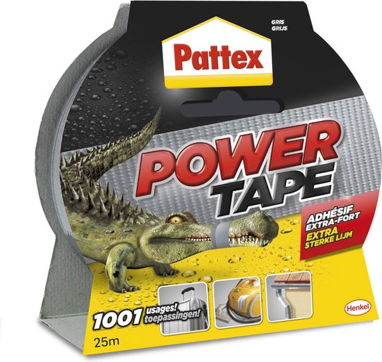 Pattex Power Tape 10 m Grijs | Power Ducktape Voor Universeel Gebruik | Waterdichte & Extreem Sterk | Premium Grip Ducktape.