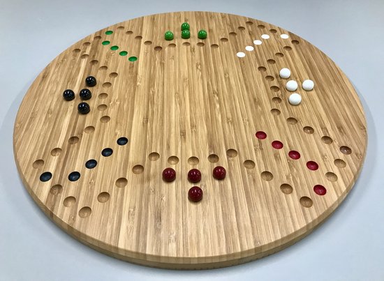 Keezbord voor 4 spelers van bamboe