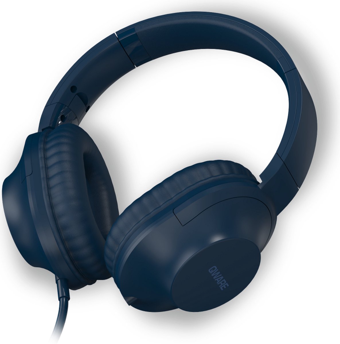 Qware Sound - Koptelefoon Kinderen – Koptelefoon Volwassenen - Koptelefoon Bedraad - Wired - Kabel - Headphone - Blauw