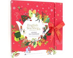 English Tea Shop - Adventskalender thee "Book Style Red Advent" - Biologische thee - 25 theezakjes - 13 verschillende smaken
