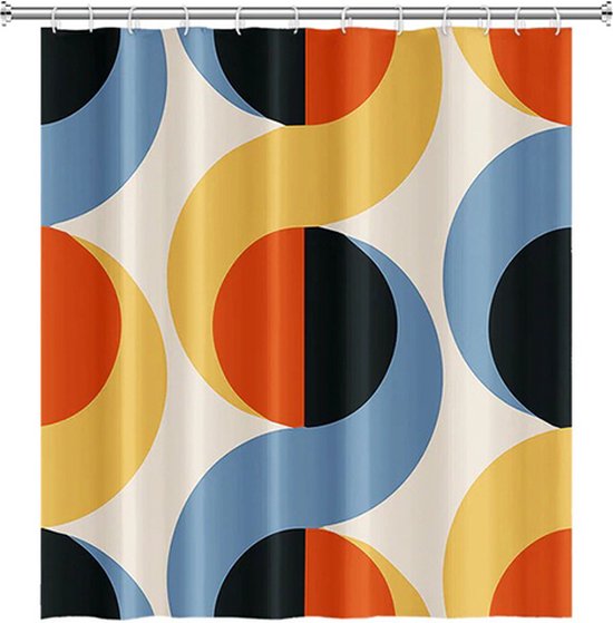 Douchegordijn Lynn 150x180 cm met ringen