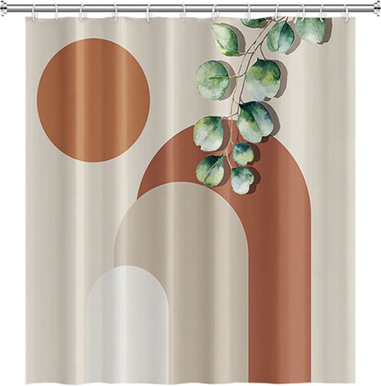 Douchegordijn Guus 150x180 cm met ringen