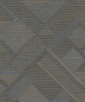 Dutch Wallcoverings - Asperia- Klee zwart/goud - vliesbehang - 10m x 53cm - A55401