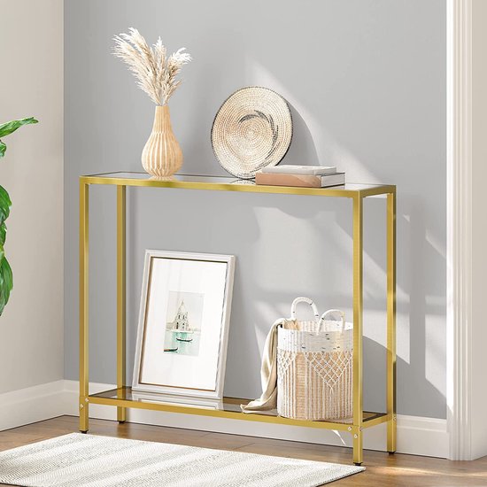 FurnitureR Consoletafel met 2 laadstations, industriële ingangstafel