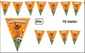 24x Flagline Hup Holland Loekie orange 10 mètres - Coupe du Monde Oranje Holland but de football Nederland