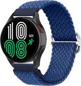 YONO Nylon Stretch Band 20mm - Bracelets de Bracelets de montres adaptés pour Samsung Galaxy Watch 5 / Pro / 4 / 3 / Active 2 - Garmin Approach / Forerunner / Venu 2 Plus / SQ / Vivomove - Polar Ignite / Unite - Blauw