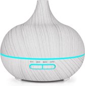 Witte Aroma Diffuser 500ML met Afstandsbediening - Luchtbevochtiger – Aromatherapie - Met Lavendel Olie