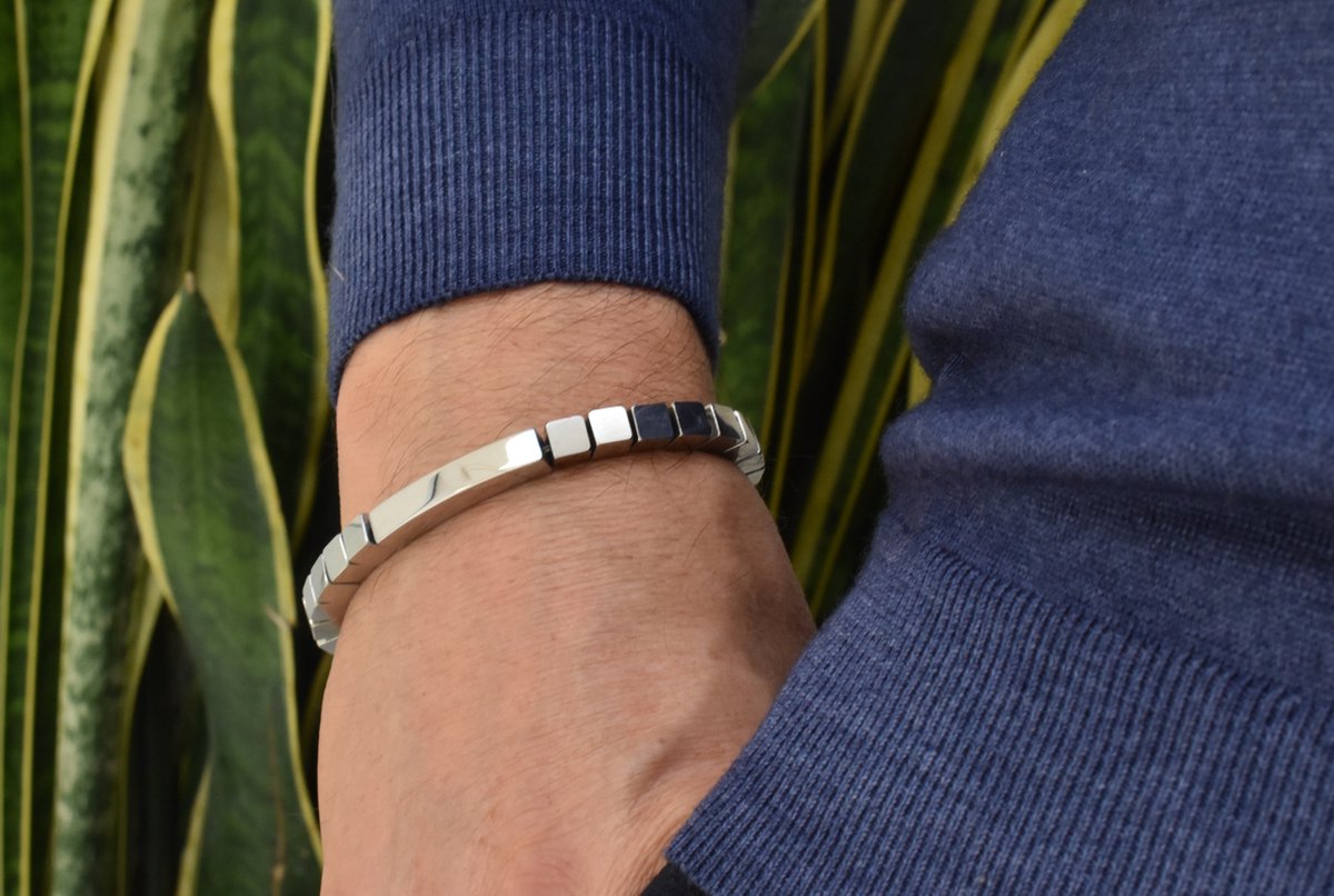Roestvrijstalen armband met tekst 'Love Mum' - goudkleur - - 12.00