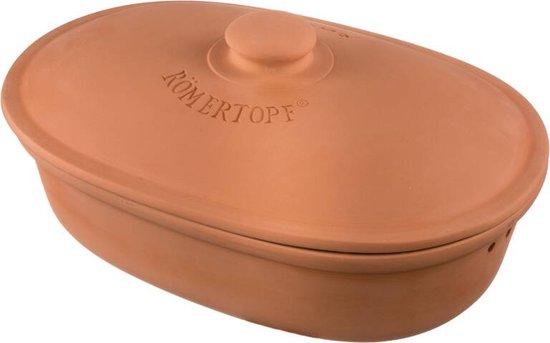 Römertopf MAXI Casseruola In Ceramica 7 Litri | Per Arrosti, Stufati E Cottura A Vapore