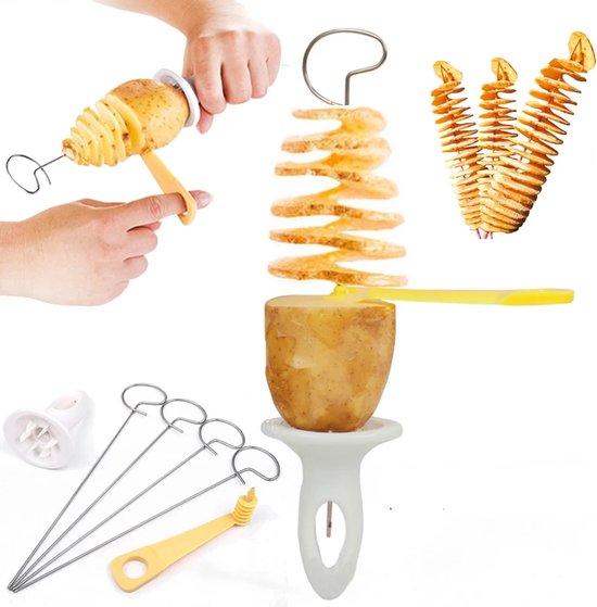 Aardappel Snijder - Potato twister - Chips maker - Spies - RVS