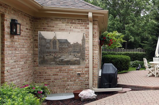 Affiche de jardin - Toile de jardin - Affiches de jardin extérieur - Place du Dam à Amsterdam - Peinture de George Hendrik Breitner - Posters de jardin cm - Jardin