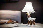 Happy Lamps - Lampen - lamp - kinderkamer - Hand gemaakt - Wolle Het pluizige schaap