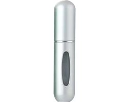 Navulbaar parfum flesje -Mini parfumflesje -Hervulbaar parfumflesje - Hervulbare verstuiver - zilver - Aluminium - Spray