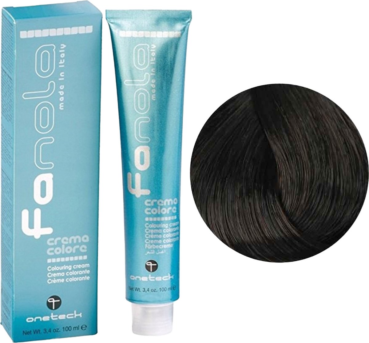 Fanola Haarverf Professional Colouring Cream 4.00 Intense Chestnut