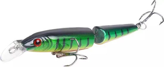 2-delige Kunstaas Pluggen Set met Stalen onderlijnen - 11cm - 15g - 8-delige set - Roofvissen - Kunstaas set voor Snoek, Zeebaars, Baars, Snoekbaars & Roofblei van Element Store — afbeelding 3