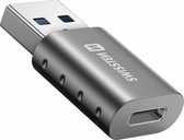 Swissten USB-C vers USB-A de Swissten - Convertisseur - Grijs