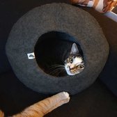 Cat cave kattenmand donkergrijs - SnoozyCave
