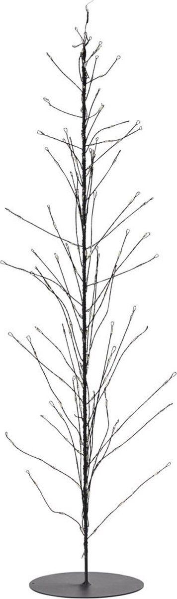 House Doctor kerstboompje zwart - Kerstaccessoires - Metaal - 12x60cm
