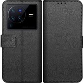 Cazy Vivo X80 Pro hoesje - Book Wallet Case - Zwart