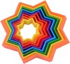 Fidget magische regenboog ster - Fidget toys - Cube - Speelgoed - Kinderen - Stress - Antistress - Kunststof - multicolor