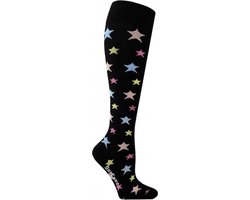 Supcare compressiekousen maat M (40-42) – stars – trendy compressie sokken – steunkousen – ademend – gezwollen, vermoeide en pijnlijke benen & voeten – spataderen - dagelijks gebruik – vliegreizen – zwangerschap – dames en heren