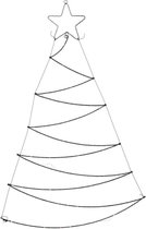 Oneiro’s luxe Verlichte Kerstboom - Wanddecoratie - 110cm - kerst - kerstboom - feestdagen - winter - verlichting - binnen - buiten - sfeer