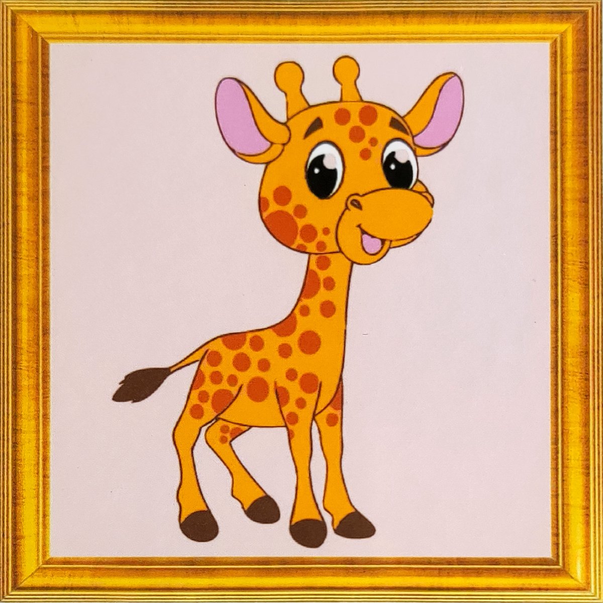 Schilderen op Nummer Kinderen - Girafje2 - Kleuren Op Nummer