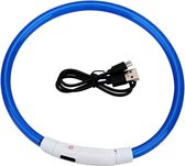Lichtgevende Halsband Hond - USB Oplaadbaar - Blauw - 60 - 70 cm - Honden Lampje Halsband - LED Halsband Hond - Hondenverlichting
