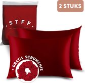 STFF & Co® Satijnen Kussensloop – 2 Stuks – Anti Age Silk – Satijn Haarverzorging