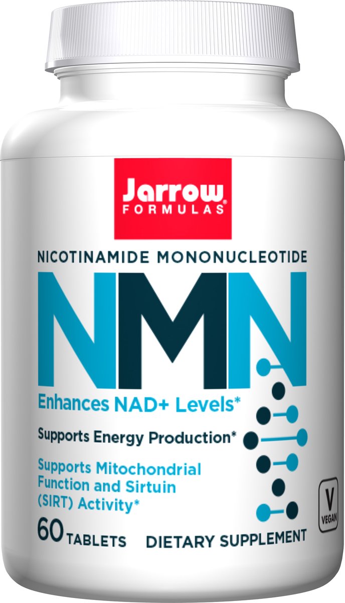 NMN 60 tabletten - nicotinamide mononucleotide, een metaboliet van NAD+ | Jarrow Formulas