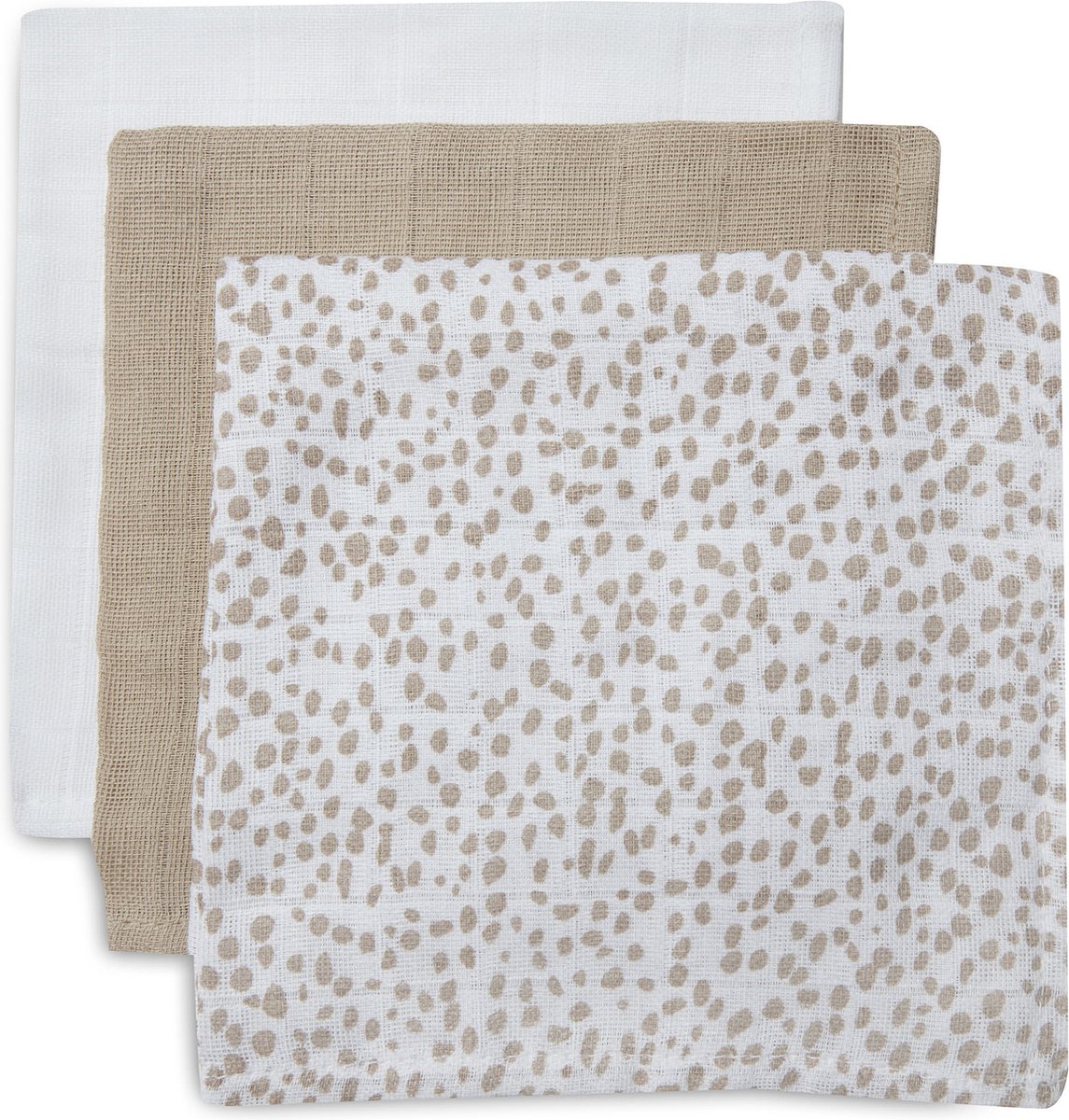 Goedkoopste Jollein Monddoekje Hydrofiel Dotted - 3 Stuks