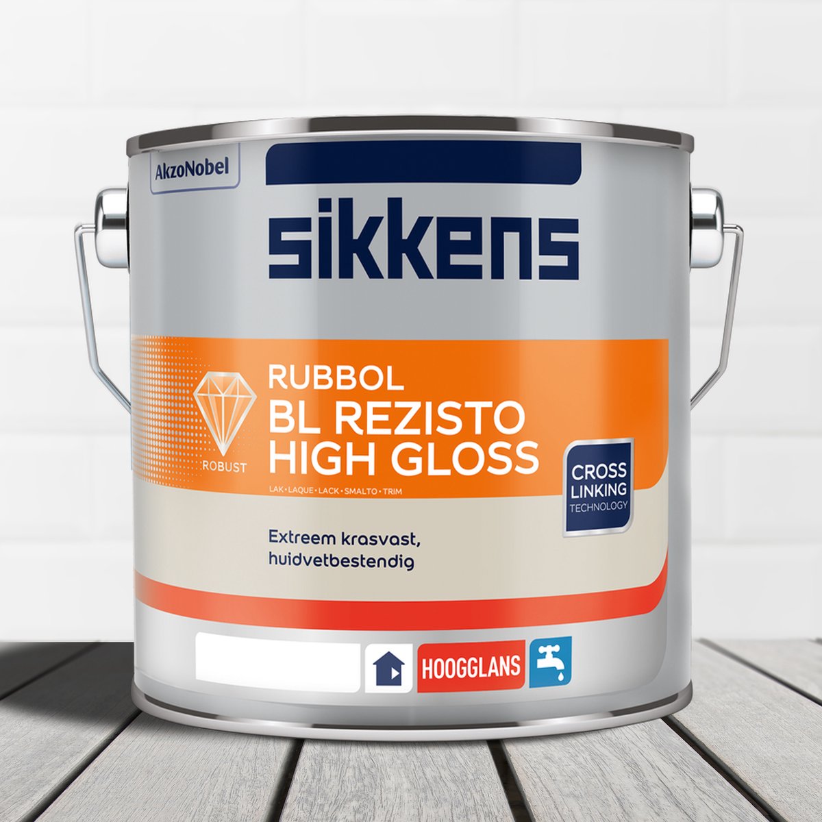 Sikkens Rubbol BL Rezisto High Gloss Ral 7016 Antraciet Antraciet - 2,5 liter- Lakverf - Dekkend - Binnen en buiten - Hoogglans -