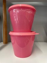 Tupperware Classico kommen , roze, set van 2 stuks