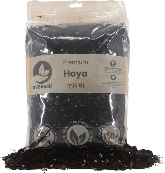 Foto: Sybasoil hoya mix 5l turfvrije potgrond mix 6 maanden voeding