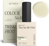 De Sera Gellak - Glitter Witte Gel Nagellak - Wit - 10ML - Colour No. 41 Twinkling Frost