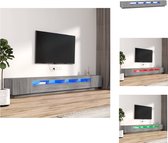 vidaXL TV-meubel LED-verlichting - 100x35x40 cm - Grijs Sonoma Eiken - Kast