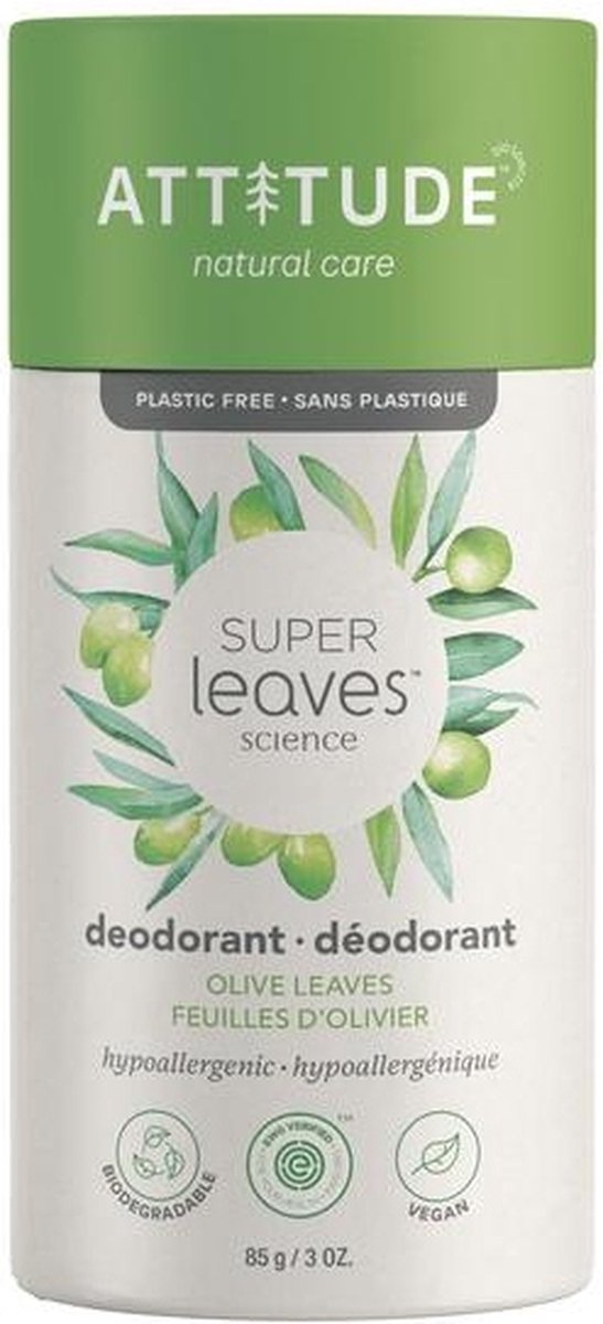 Attitude - Super Leaves deodorant - Olive Leaves - 85 gram