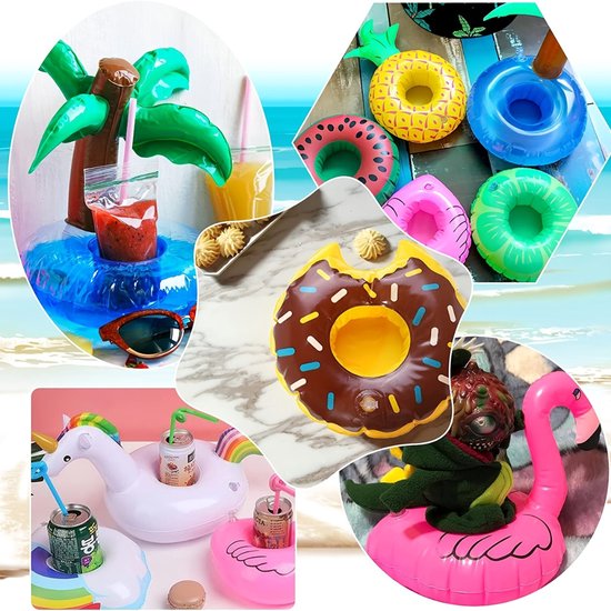Opblaasbare Ananas bekerhouder 1 st - Swim Essentials
