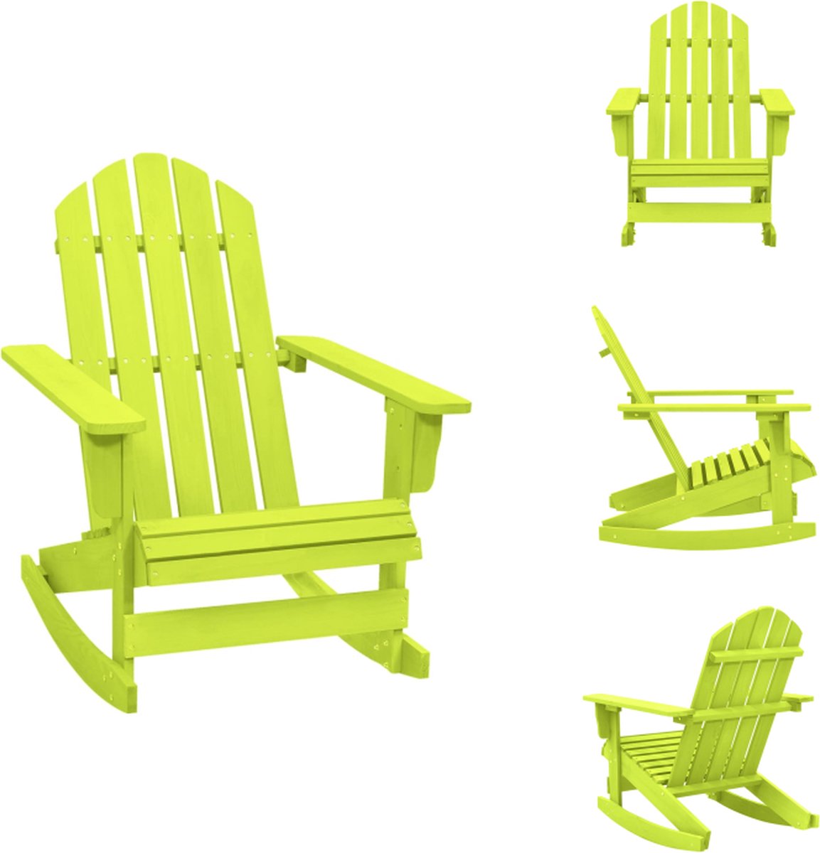 Andirondack Tuinstoel Tuinstoel Buitenfauteuil, 72 Cm X 97 C - Terrasdelen en Vlonders