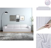 vidaXL Housse de protection pour canapé - Jersey polyester - 235-300 cm - Wit - Housse pour meubles de jardin