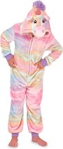 Onesie, Jumpsuit Unicorn "Rainbow" hooded super soft kids series voor lengte 1.30 mtr